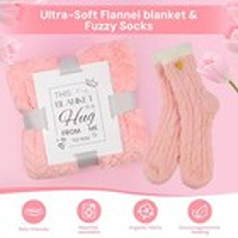 Self Care Gifts Get Well Soon Birthday Gifts for Women, Relaxing Rose Spa Pink