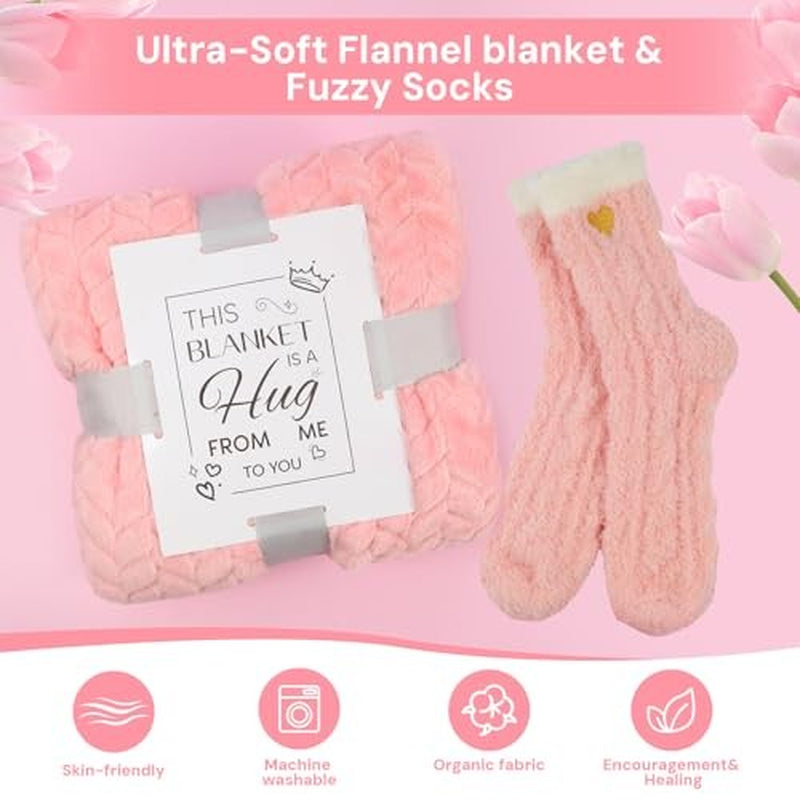 Self Care Gifts Get Well Soon Birthday Gifts for Women, Relaxing Rose Spa Pink